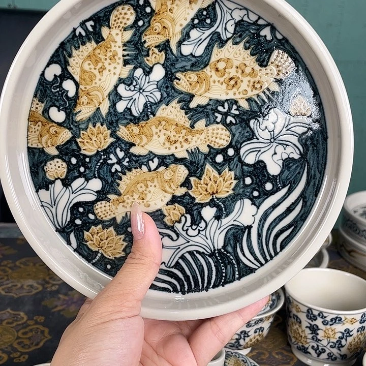 釉里金手工手绘釉里金手工手绘