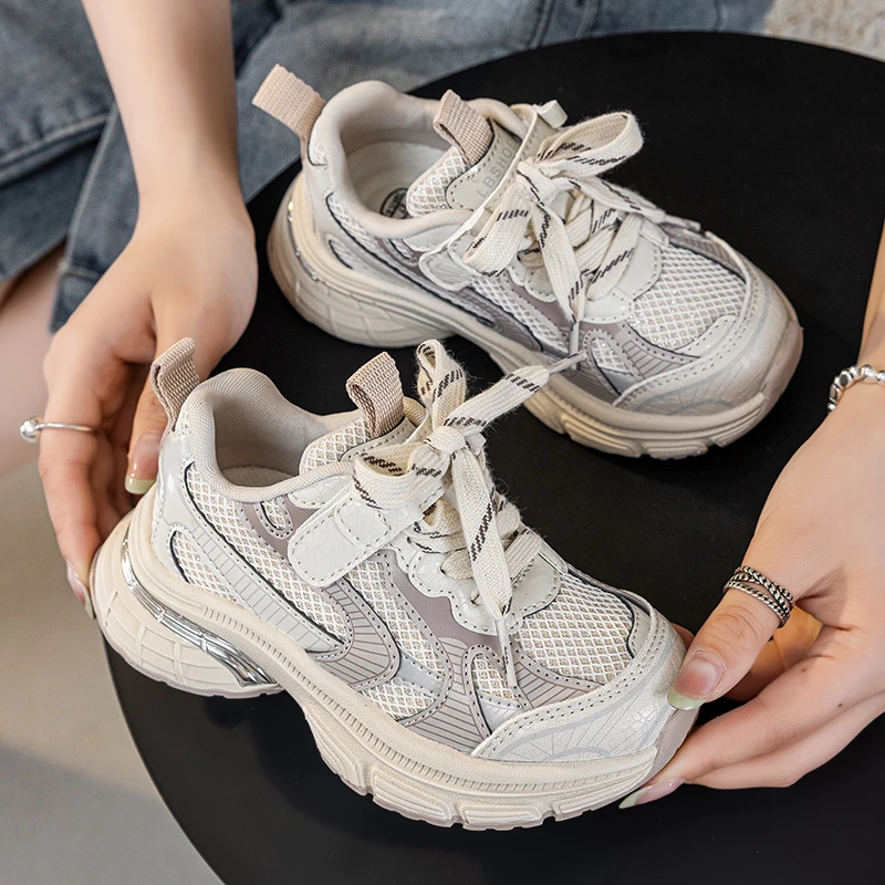 蜡比小星儿童运动鞋2025秋季新款休闲老爹鞋男童百搭鞋子女童单鞋