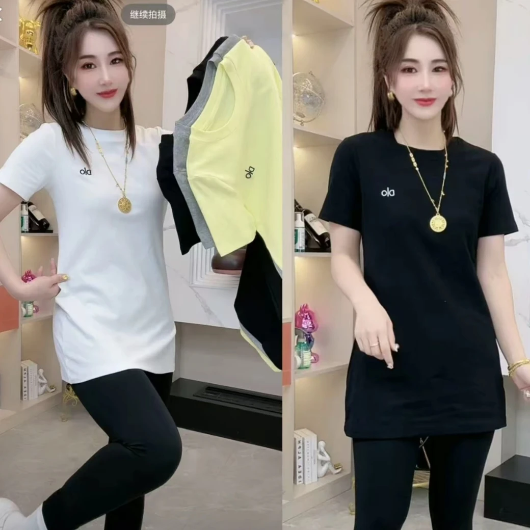 欧货2025女春时尚设计感气质百搭遮臀显瘦短袖纯色T恤上衣打底衫