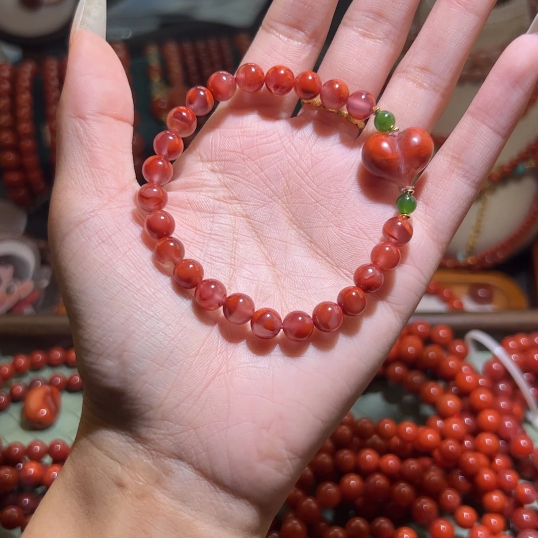 南红玛瑙未镶嵌手串7mm