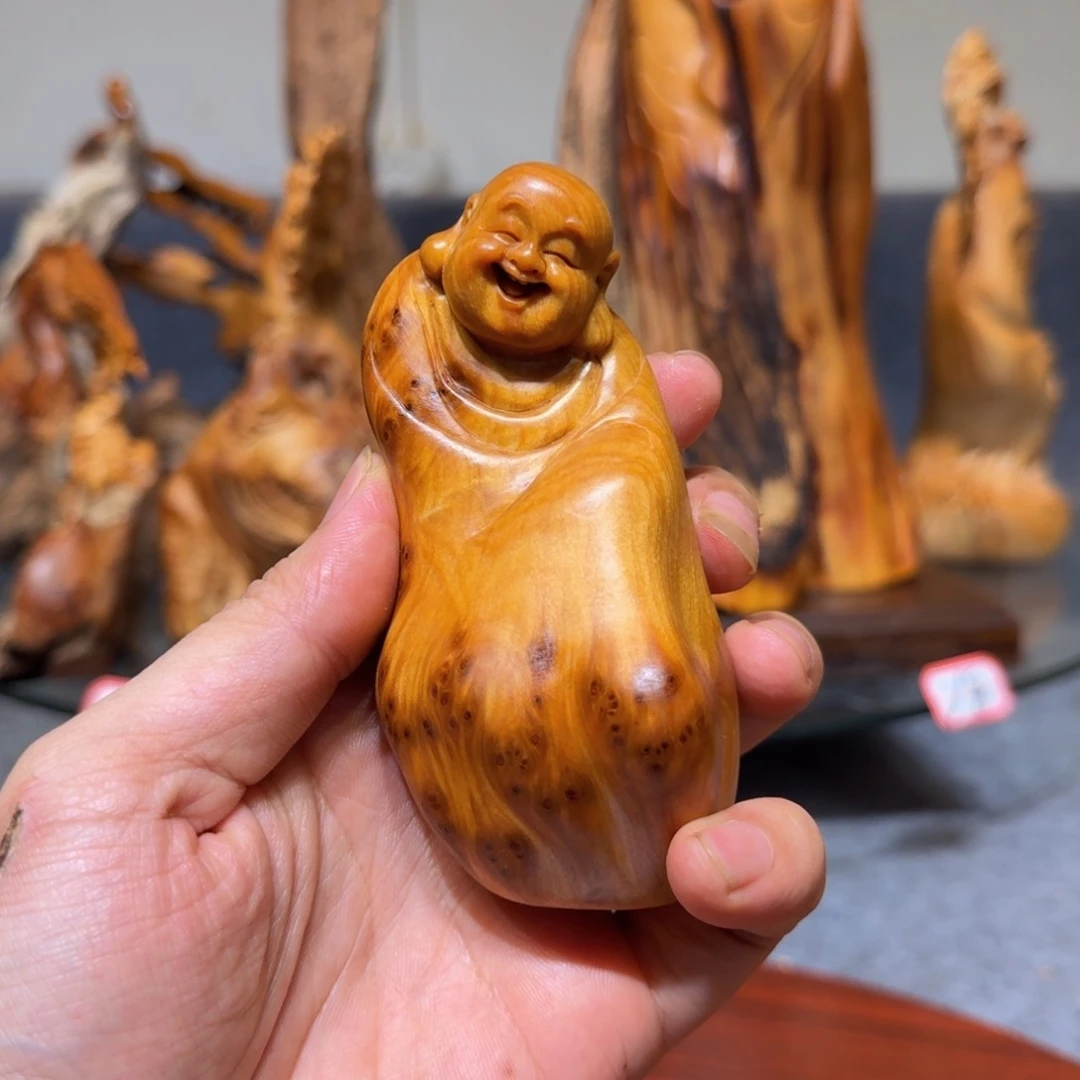 柏木崖柏手把件摆件