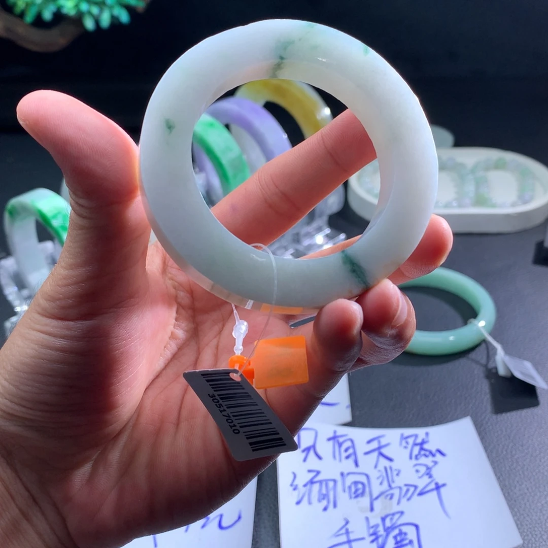 未镶嵌手镯定制翡翠49-55