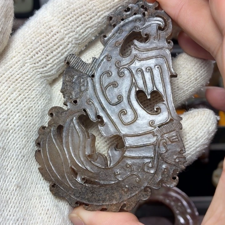 和田玉未镶嵌吊坠(不含链)龙****三