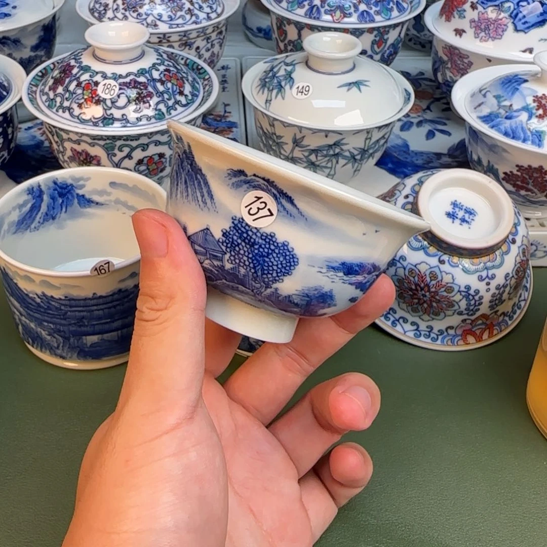 彦祖纯手工手绘茶具137