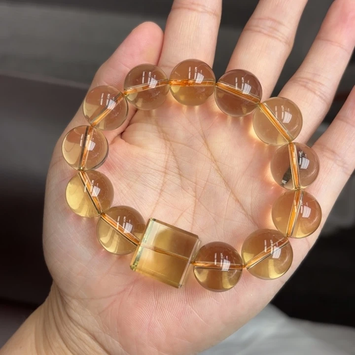 未镶嵌手链水晶黄水晶