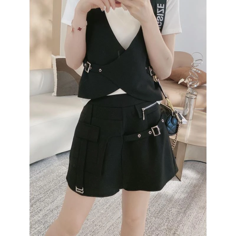 D【工装裙裤】帅气百搭工装裙裤7701