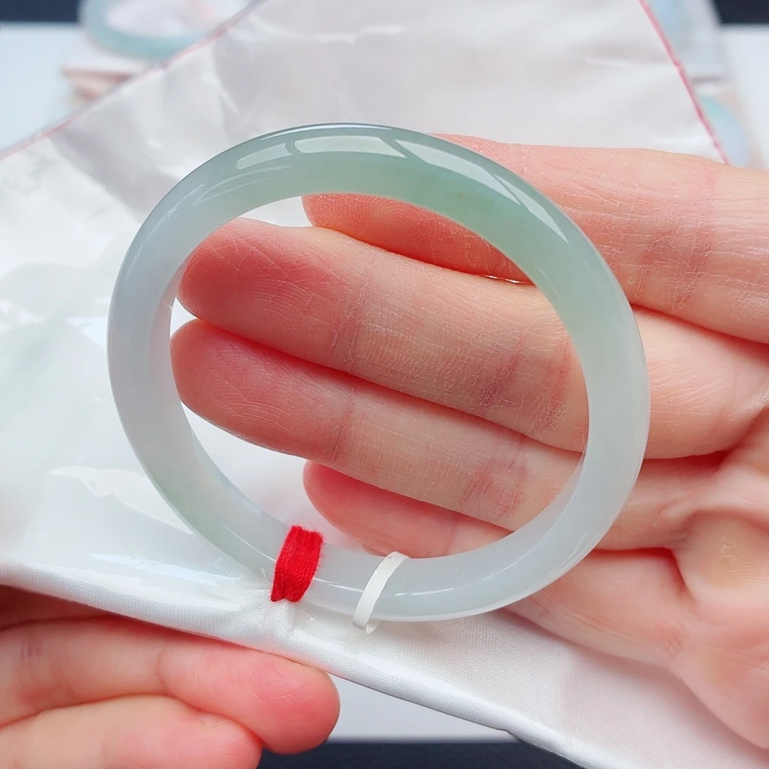 翡翠未镶嵌手镯16号-52圈口