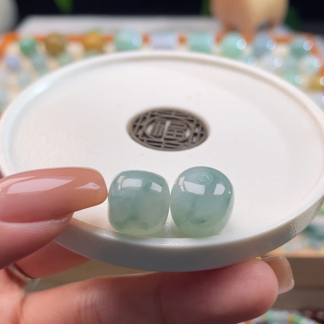 未镶嵌定制翡翠天然缅甸翡翠a货老型珠11+，多样性发其一