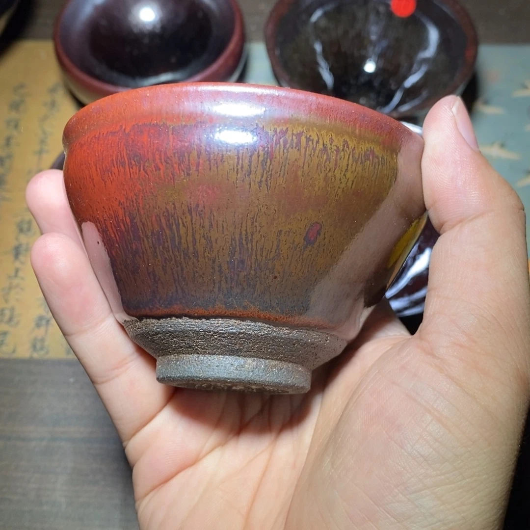 ****友建盏龙窑柴烧手工