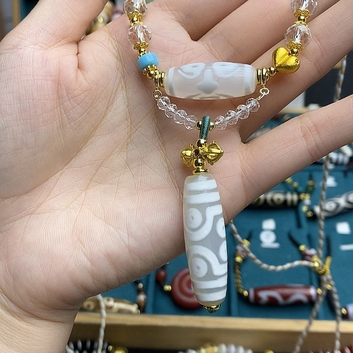 玛瑙/玉髓合金颈饰