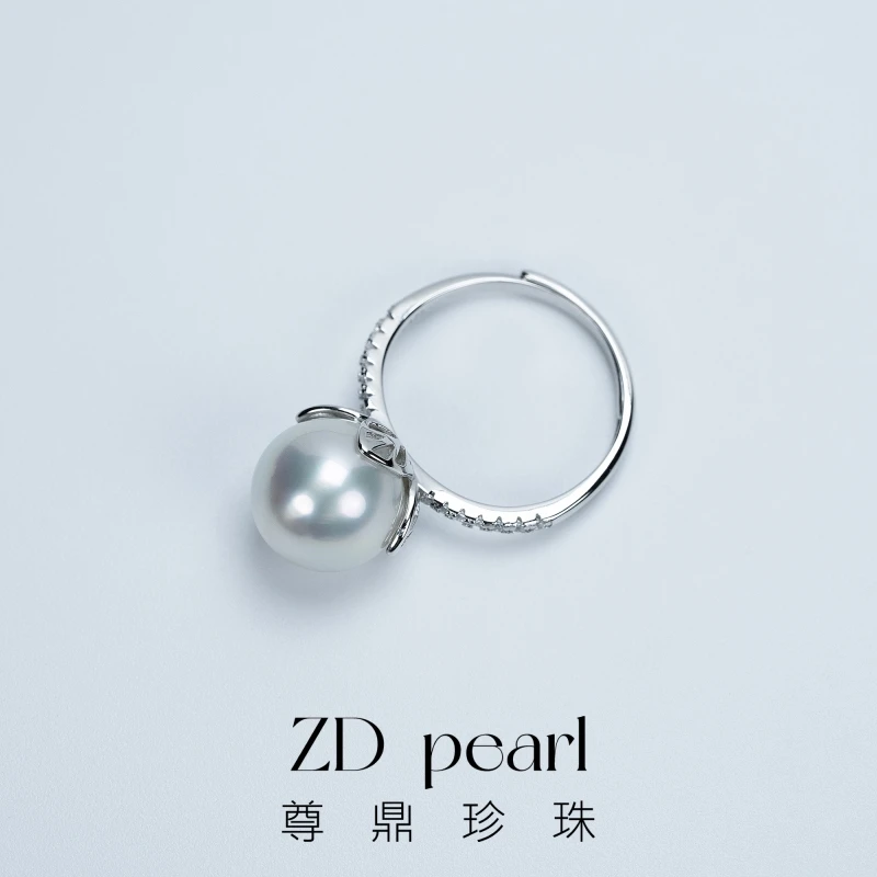 【TNS】尊鼎珍珠-S925银海水澳白巴洛克戒指10-12mm  孤品