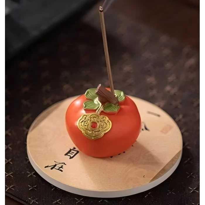 柿子香炉茶杯配件-5849