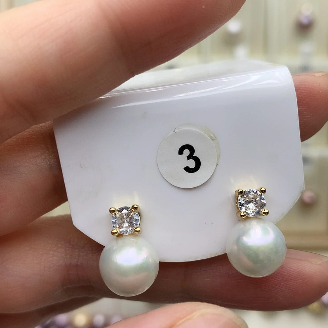 淡水珍珠吊坠(赠链)银S925镶嵌