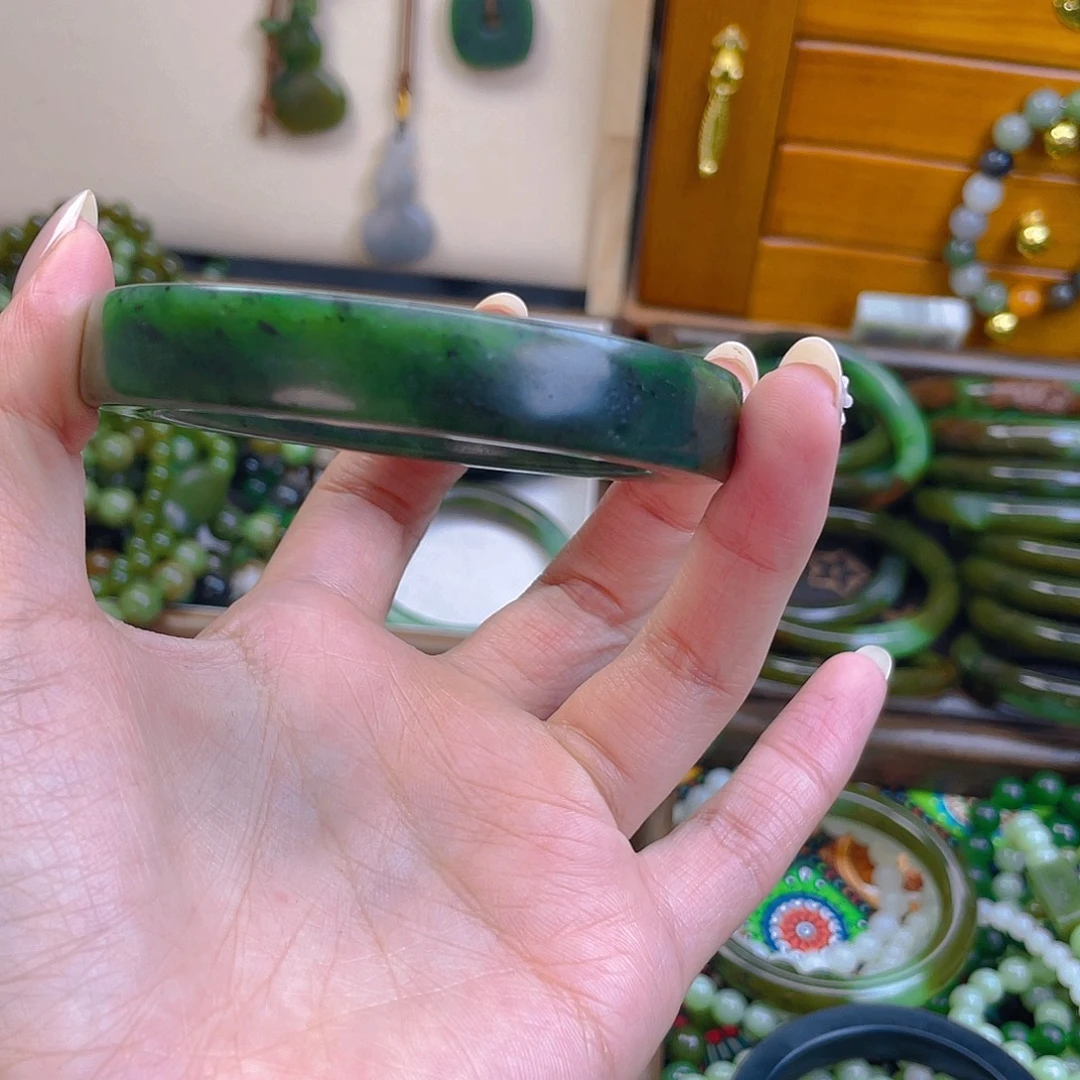 和田玉未镶嵌手链59.8