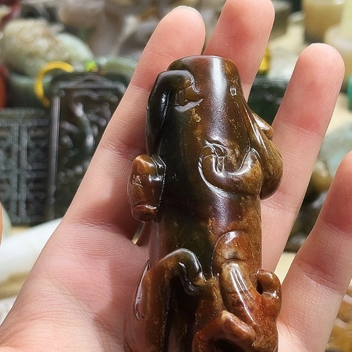 和田玉未镶嵌挂件