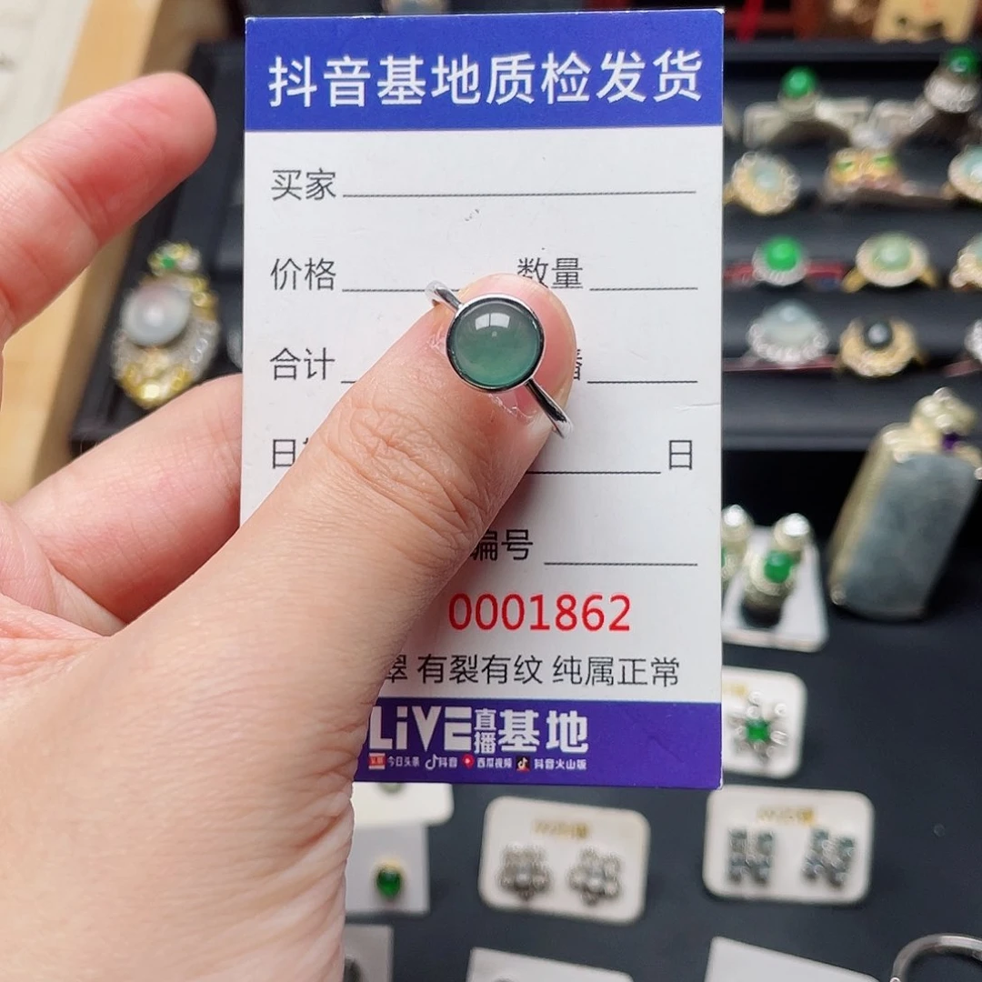 银S925镶嵌翡翠耳饰