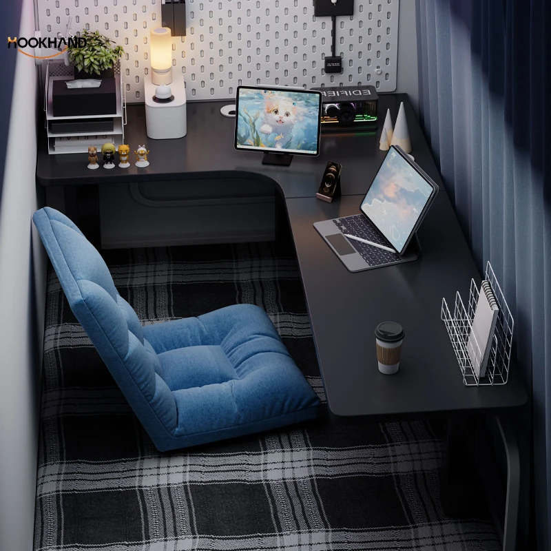 床上电脑桌办公书桌宿舍上下铺懒人电竞桌学习转角桌简易桌子