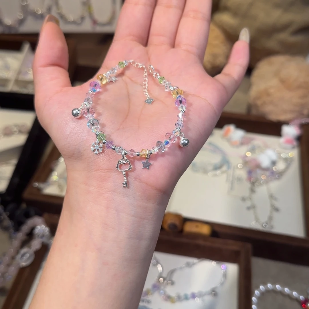 银S925镶嵌烟晶手链Kt乐园