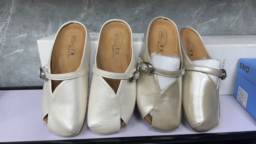 705时尚百搭休闲韩系小众设计师款洋气半拖