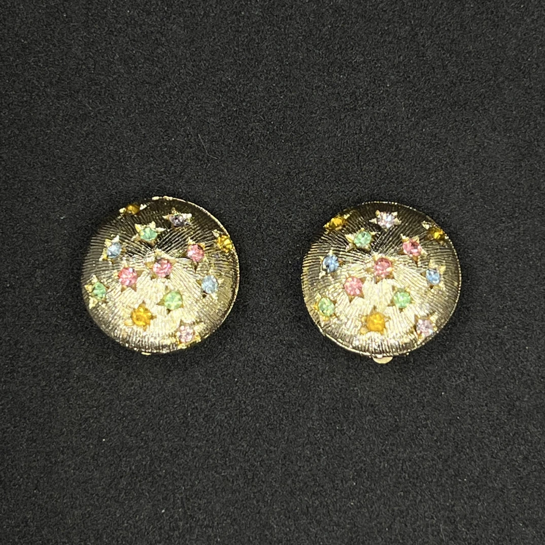 铁合金耳饰 Vintage 耳环金色饰品吊坠vintage设计师中古爱心