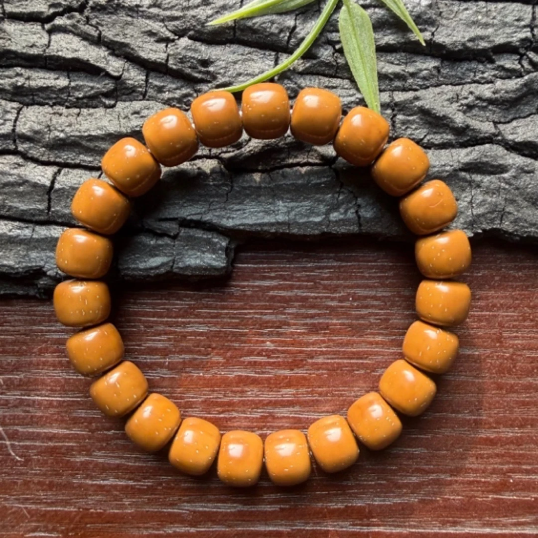 毕业级黄金甲 10mm老型道珠 无粽线 实心紫金鼠手串