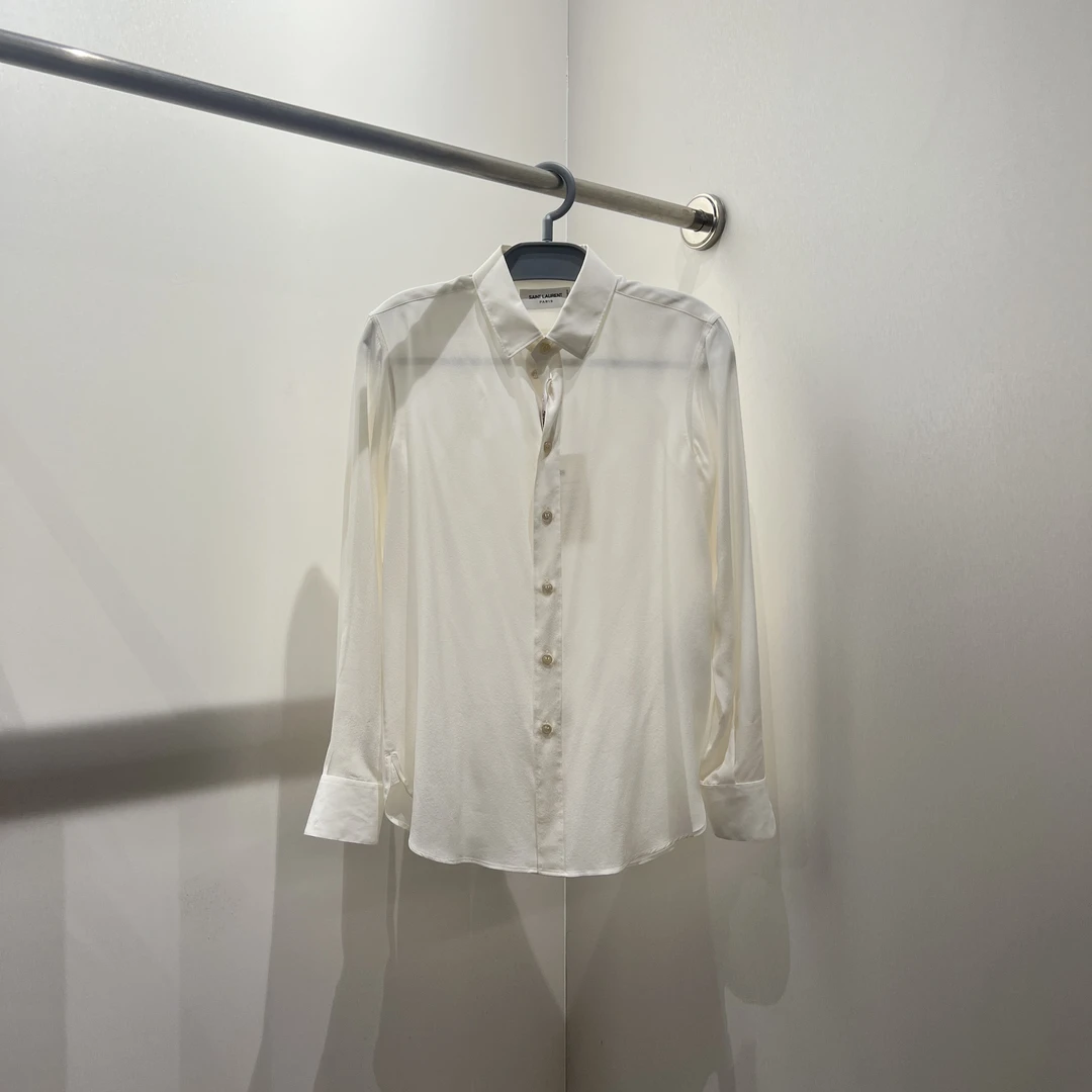 99新 YSL/圣罗兰 1j023/休闲的单排扣衬衫 棉 36码