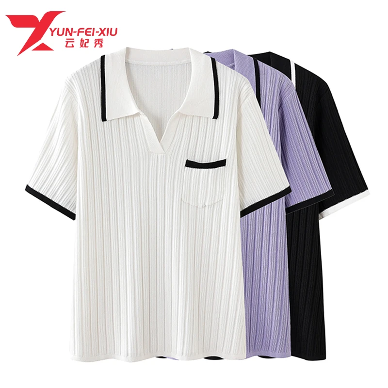 云妃秀大码女装针织衫时髦休闲气质减龄显瘦百搭宽松韩版春季9602