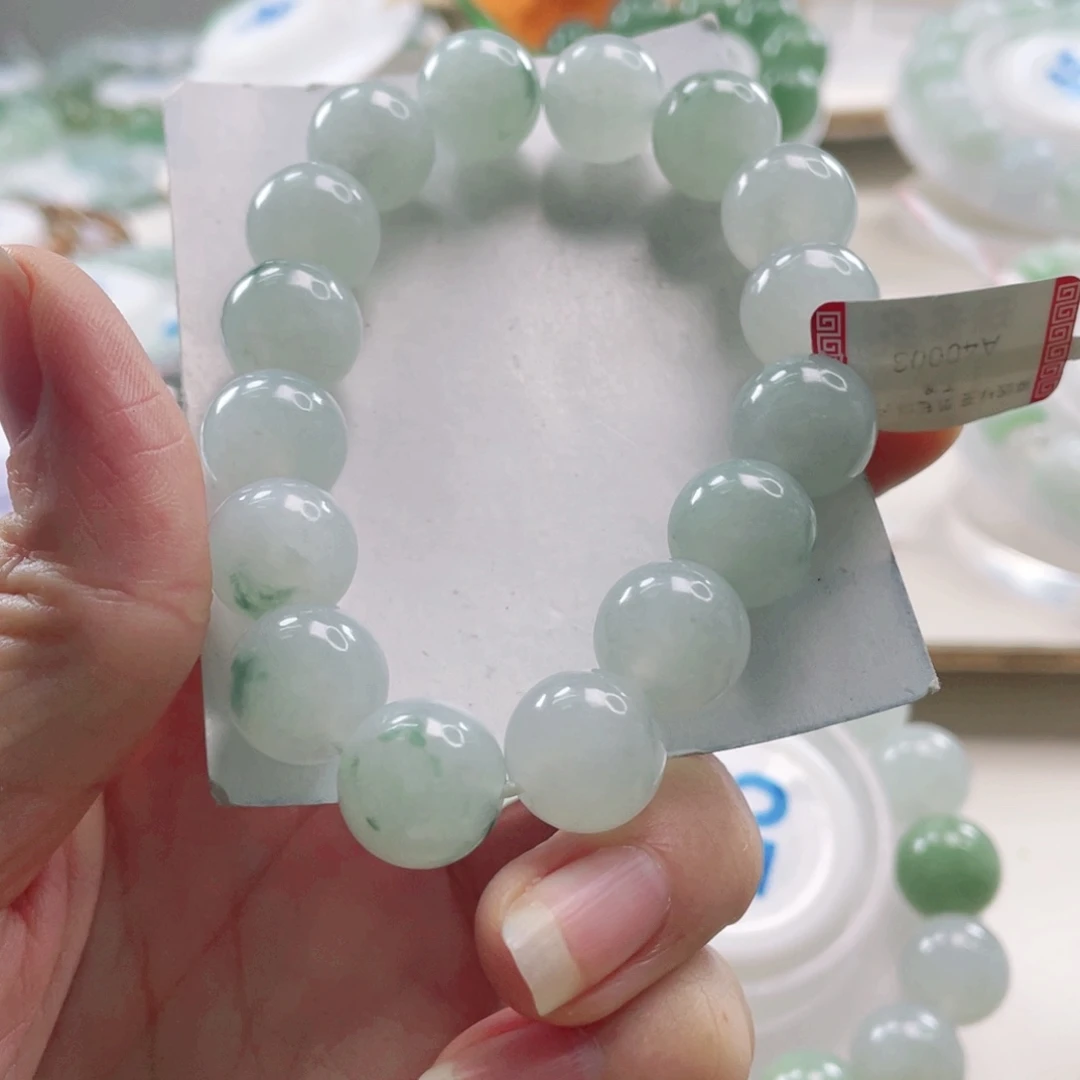 宗***迹翡翠未镶嵌手链手串13+