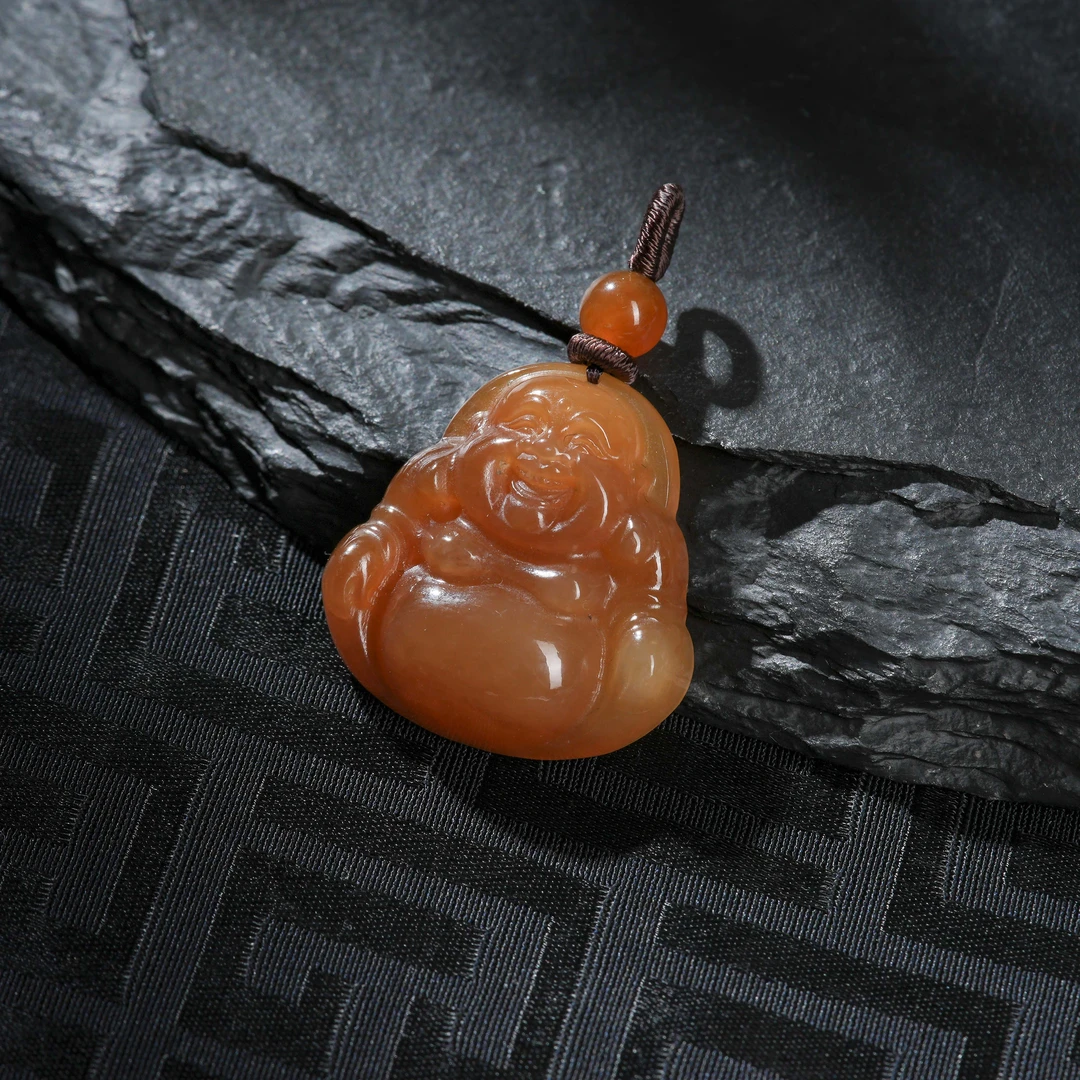 『博姐臻选』·和田玉老糖精品佛公吊坠约26x26x7mm*D7350