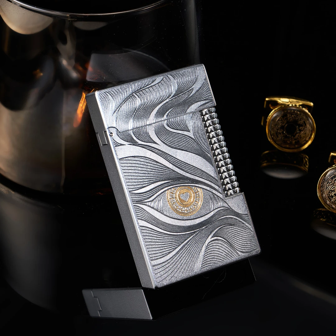 TSHOMX【秋水含睛】爱心商务高档纯铜朗声打火机送男生情人礼物礼盒