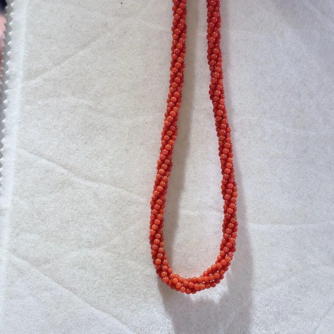 南红玛瑙银S925镶嵌颈饰大气款