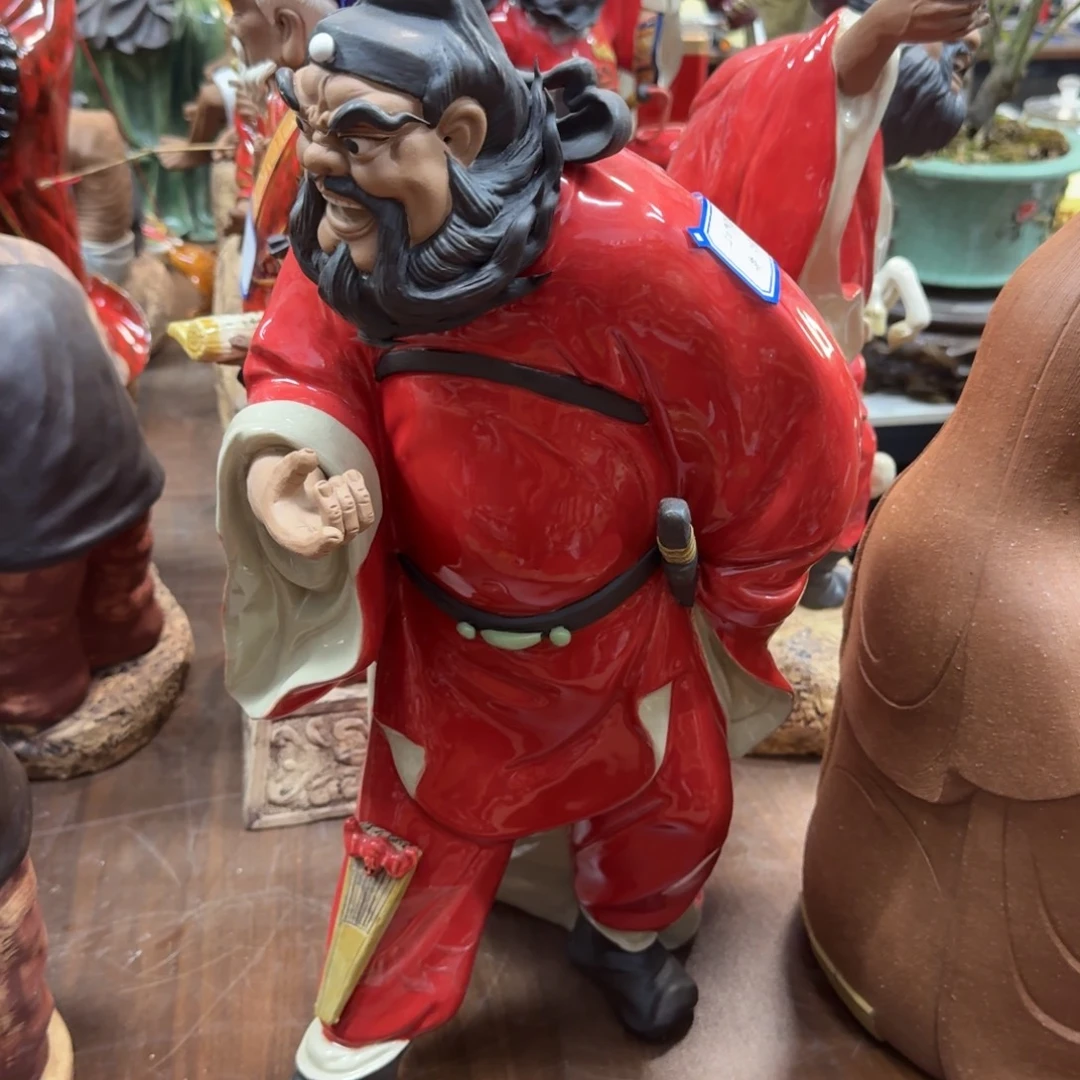 汤***哥石湾窑陶瓷摆件钟馗