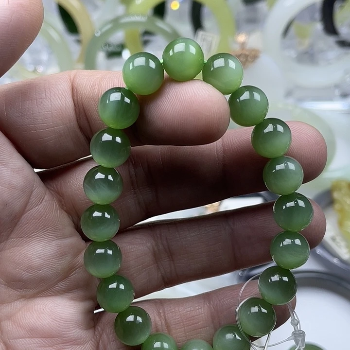 和田玉手串未镶嵌10