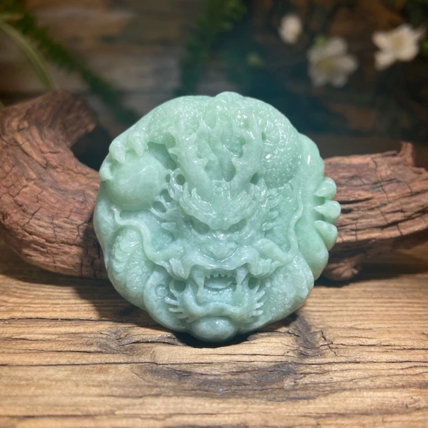 天然A货翡翠豆种龙牌2号