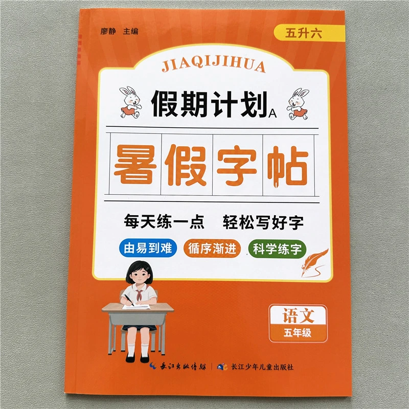 五升六暑假练字帖假期计划暑假写字训练暑假作业五年级暑假写字帖