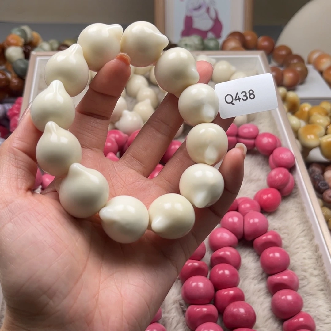 手串菩提根/象牙果何*Q438象牙果猫头24mm通货