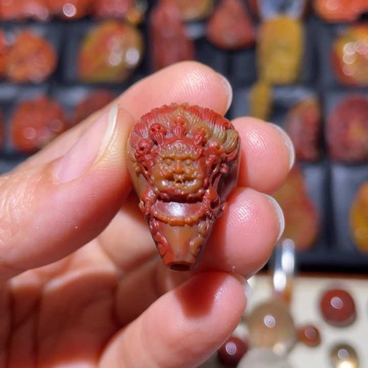 玛瑙/玉髓战国红三通未镶嵌