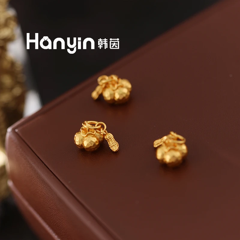 铜合金吊坠 单吊坠！时尚气质好柿花生锤纹小柿子吊坠
