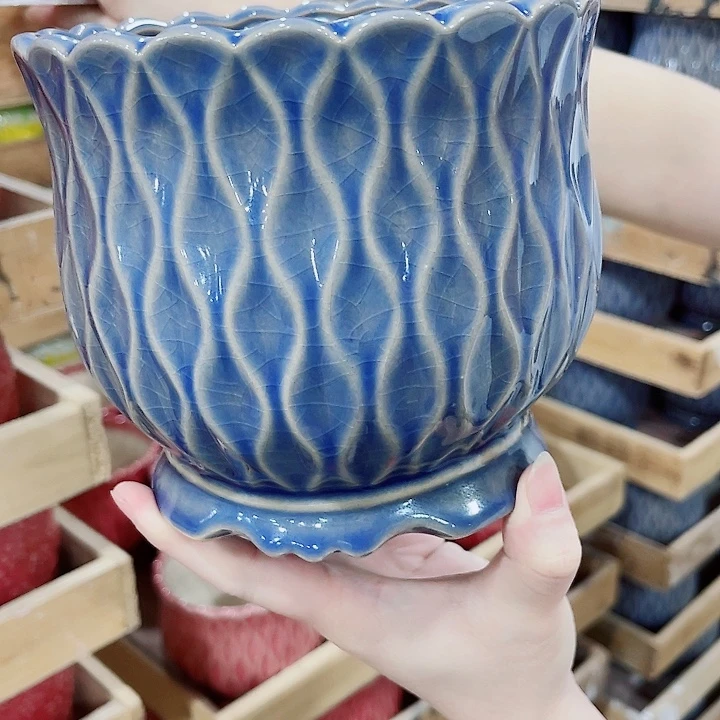 有孔，凑10元包邮陶瓷花盆发货！