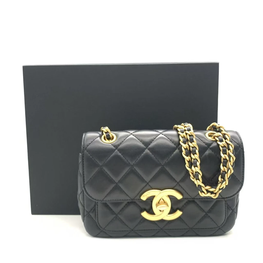 99新 Chanel/香奈儿 【安则专属】黑金链条包/24B