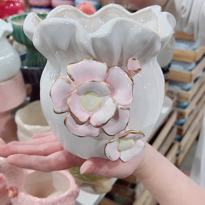 有孔，凑单福利满10元发货陶瓷多肉花盆！