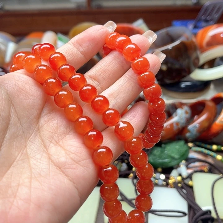 玛瑙/玉髓耳钉未镶嵌