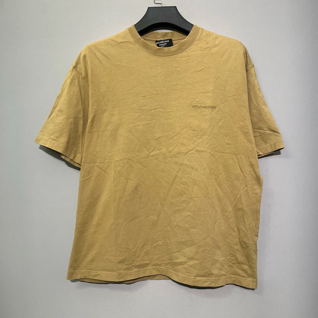 99新 Balenciaga/巴黎世家 刺绣logo短袖M码/价8700