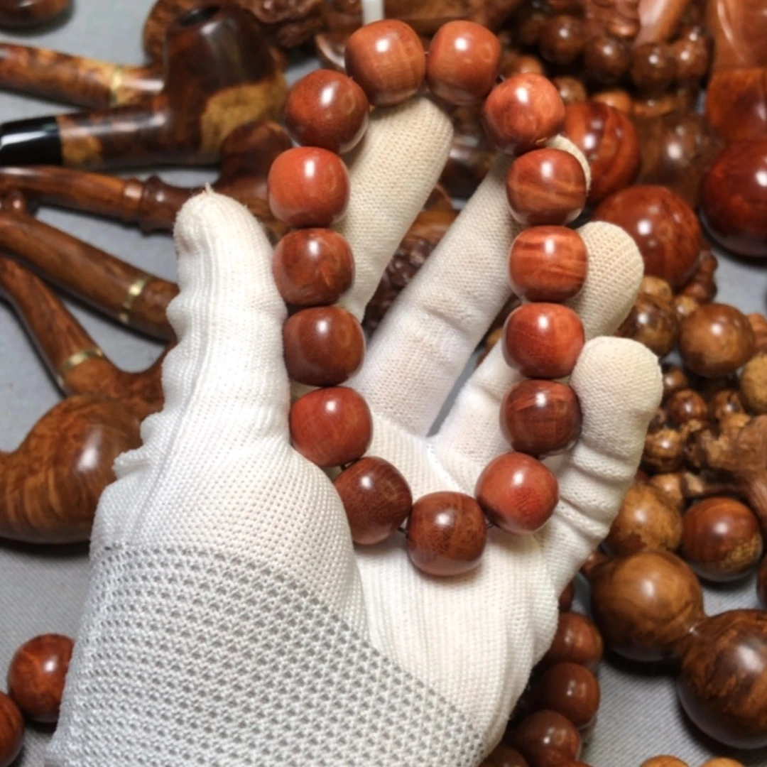 【闪购商品】木麻梨疙瘩火琉璃手把件