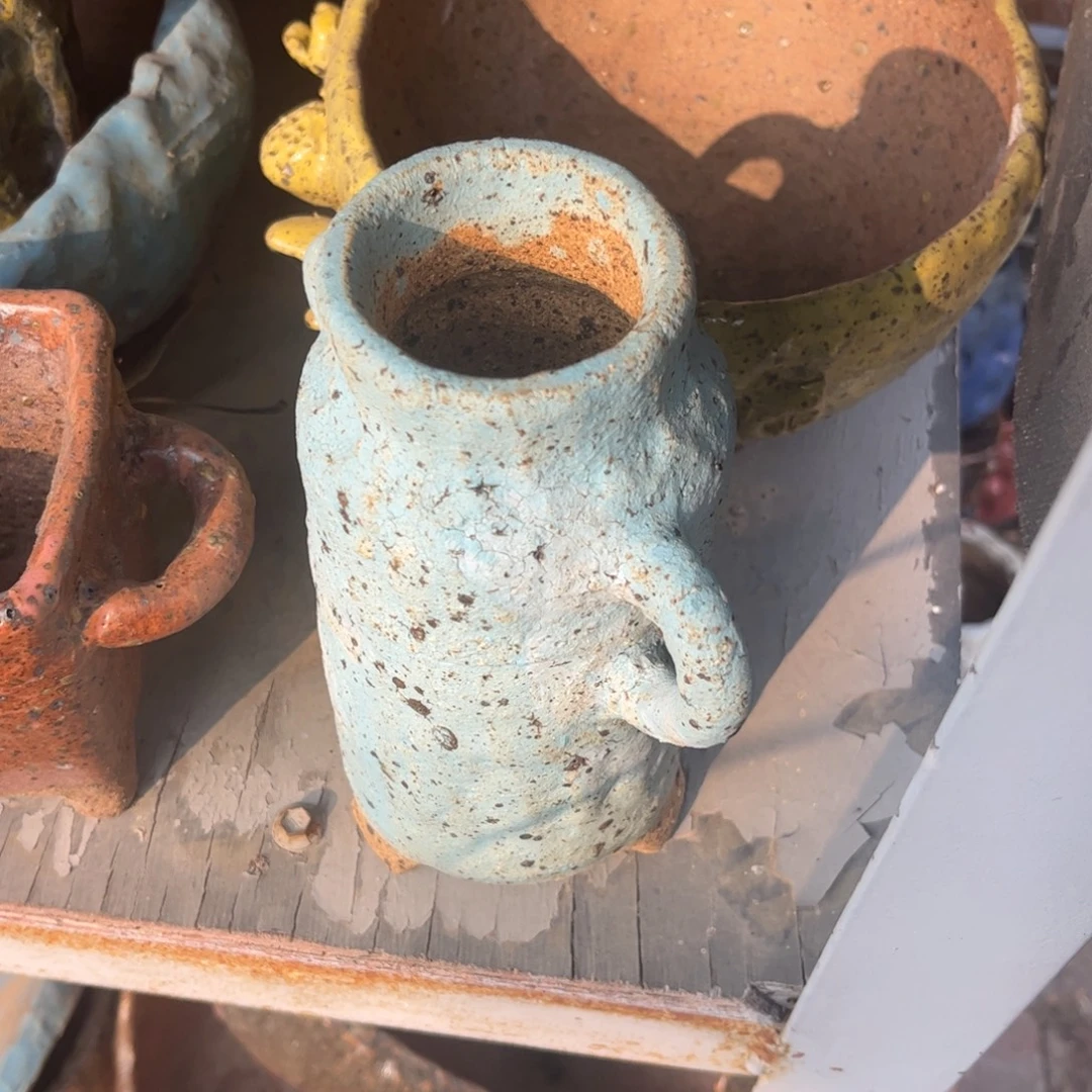 平***和泥塑古镇炻陶花盆