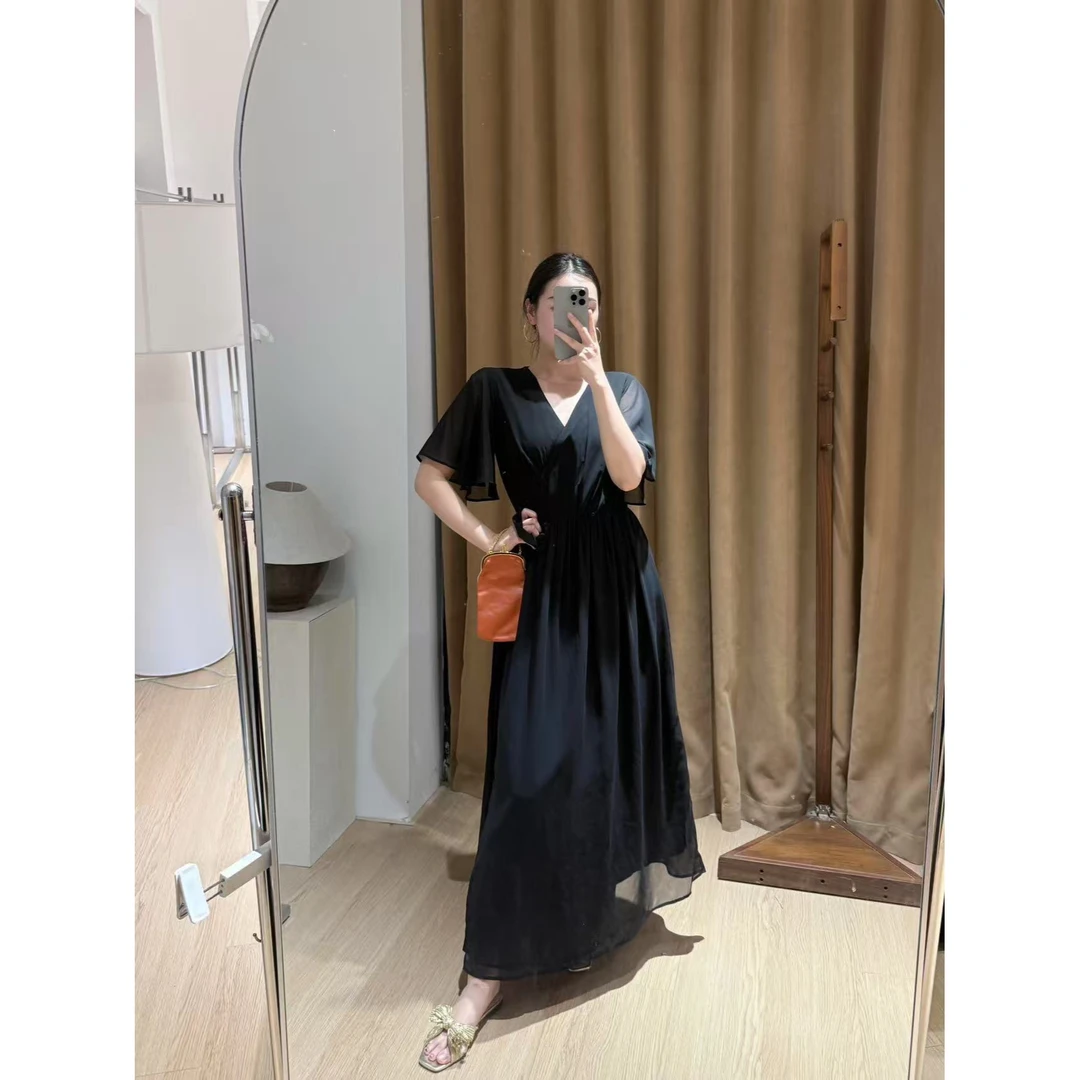 YJR期絮 法式气质显瘦时尚百搭休闲连衣裙YJR1265