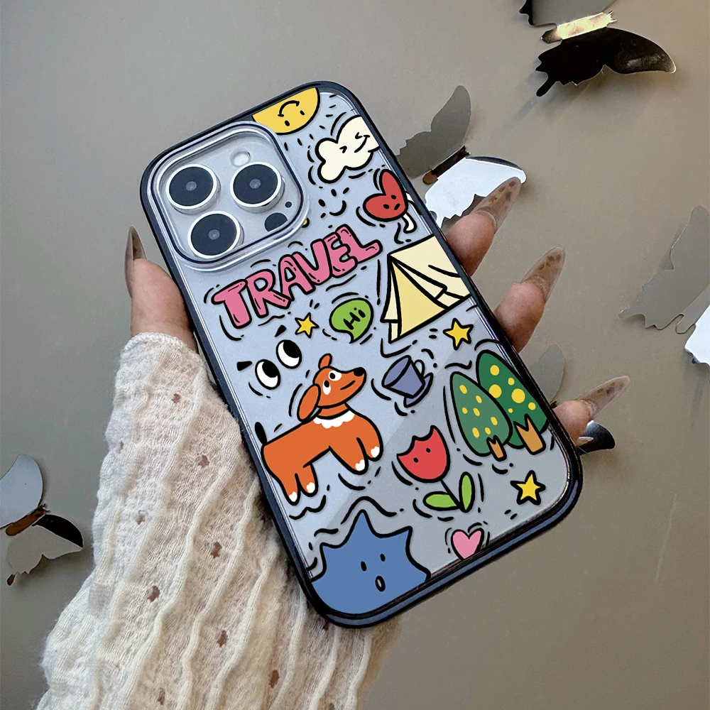 【AI键全包】涂鸦小狗适用苹果16promax手机壳iphone15/17