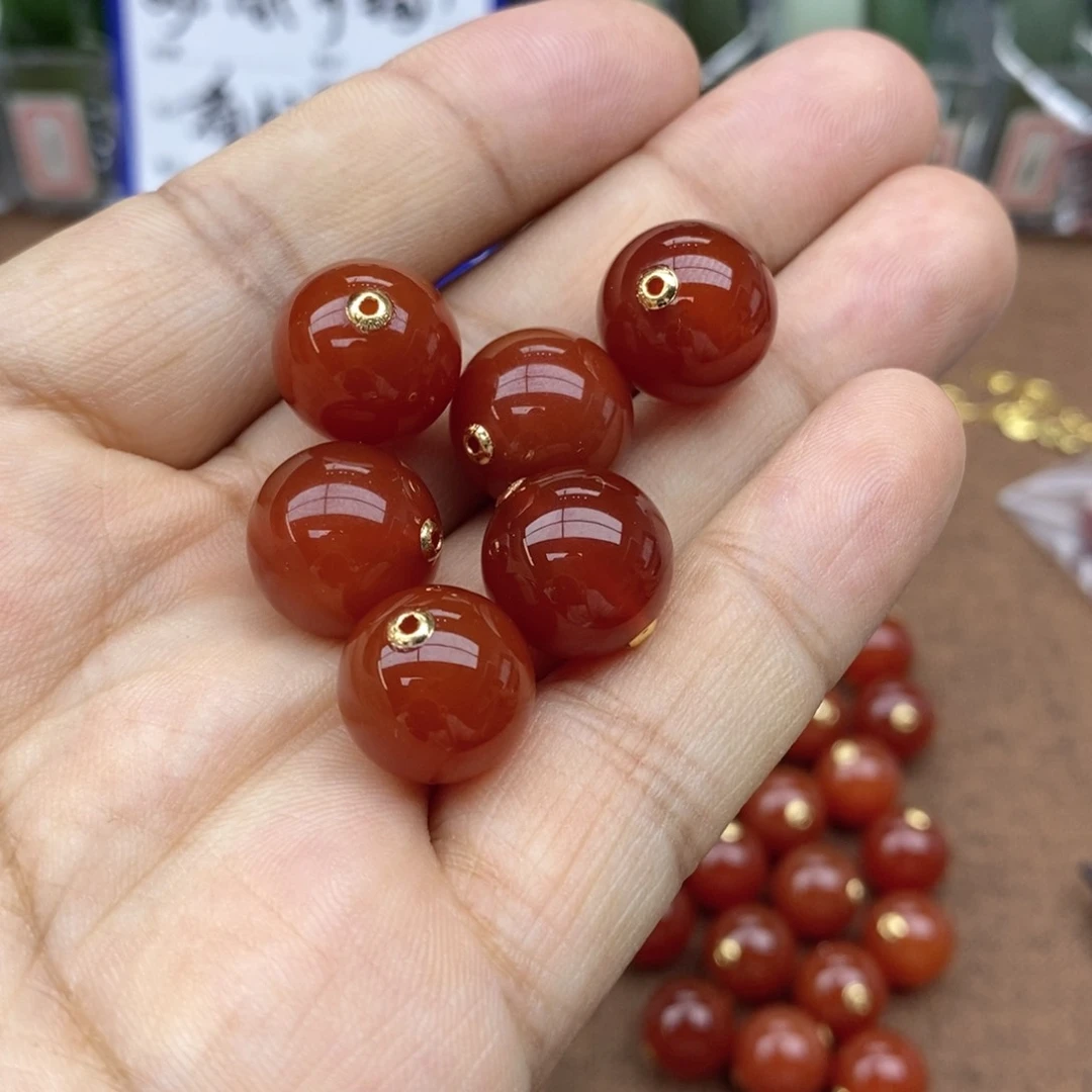 和田玉18K金镶嵌吊坠(不含链)卡14