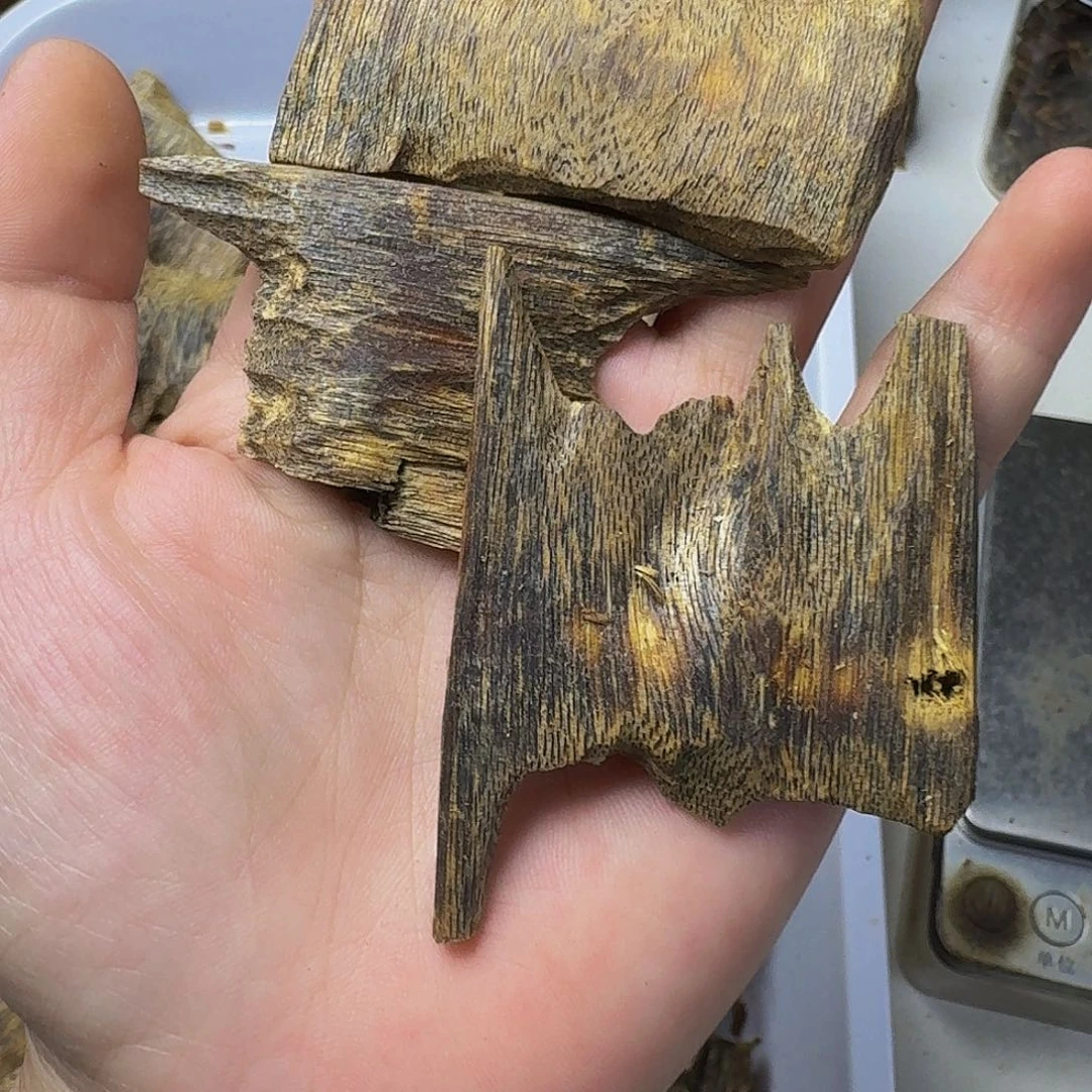 A***爪沉香碎屑沉香海南白棋21.7克