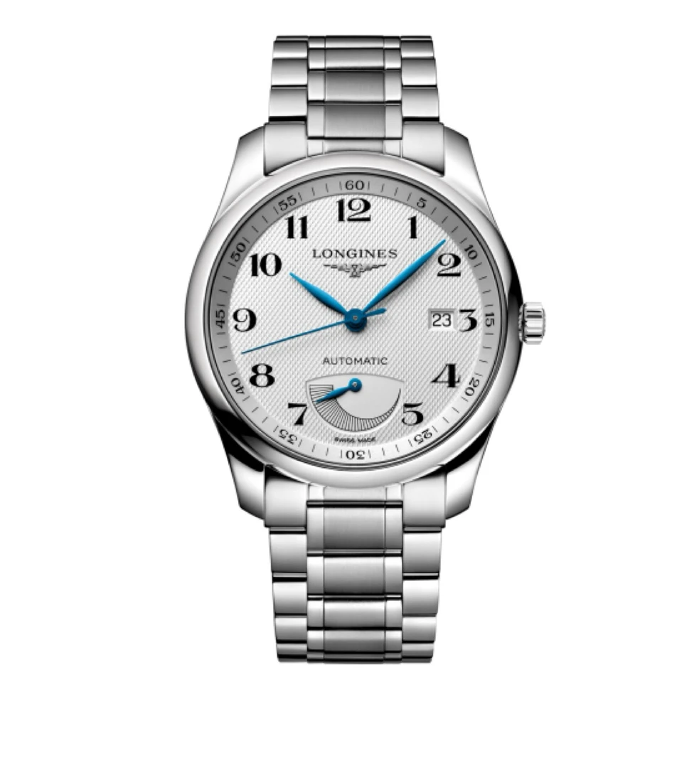 99新 Longines/浪琴 名匠自动机械大嘴男士时尚L2.908.4单表40mm